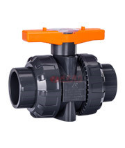 手動雙由令塑料球閥