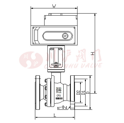 電動高溫球閥圖紙