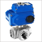 電動三通內螺紋球閥