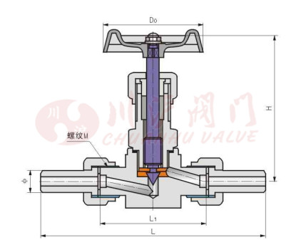 J23W針型閥結構圖