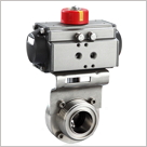 氣動衛生級螺紋蝶閥