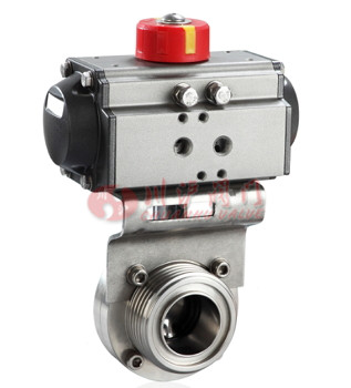 氣動(dòng)衛(wèi)生級(jí)螺紋蝶閥