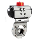 氣動衛生級焊接蝶閥