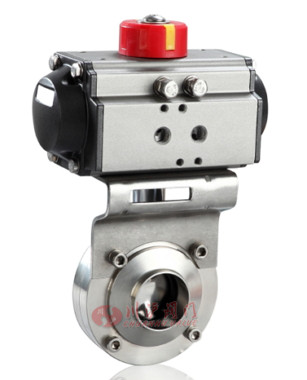 氣動衛生級焊接蝶閥