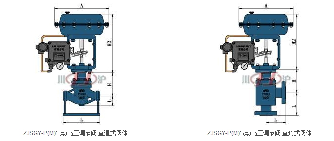 氣動高壓調節閥結構圖