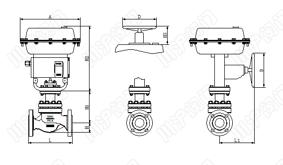 氣動智能型調節閥結構圖