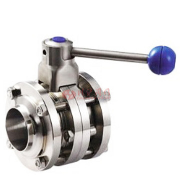 衛生級三片式焊接蝶閥