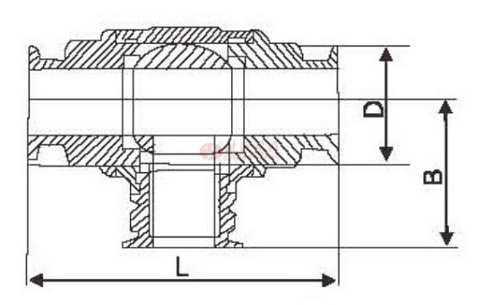 快裝三通球閥結構圖