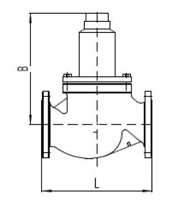 頂裝薄膜壓力調節閥結構圖
