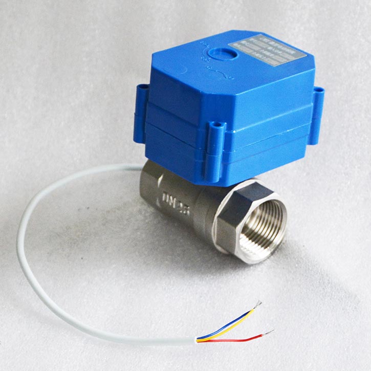 微型電動球閥實物圖