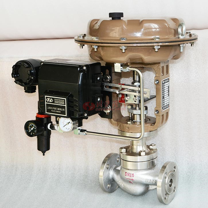 不銹鋼單座調節閥實物圖